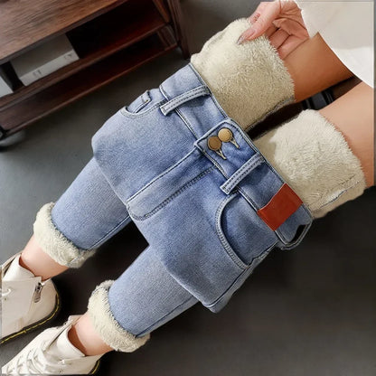 Winter Thick Velvet Women jeans High Waist Skinny Jeans woman pants Fleece Warm Slim Fit Stretch Ladies Denim Pencil Pants women