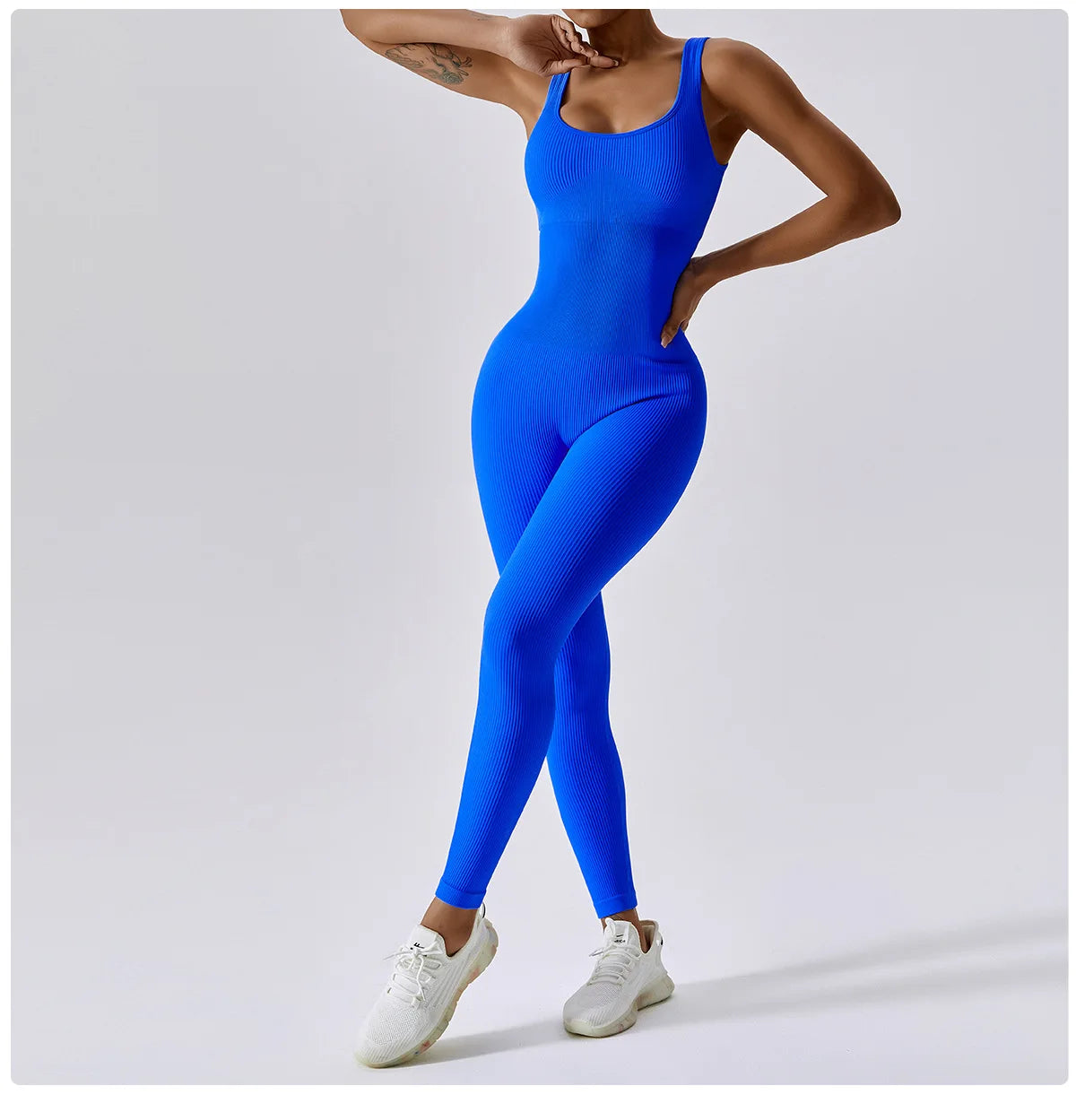 Women's  Yoga One Piece Tracksuit Jumpsuit Seamless Sportswear Yoga Suit Gym Push Ups Fitness Workout Bodysuit