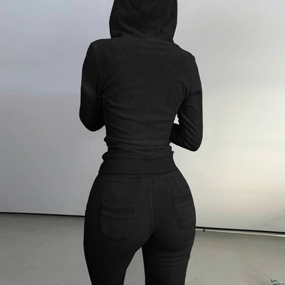 Women Thick Fleece 3 Piece Set Sweatpants & Vest & Hoodies Jackets Set Fall Winter Jogger Luxury Outfit Sweatsuit Tracksuits